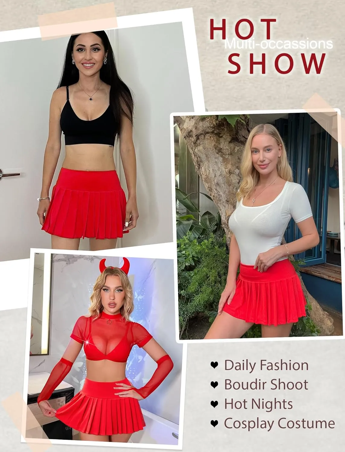 Avidlove Skirts for Women Y2k Mini Skirt Casual Pleated Short Skirts Pleated Cheer Skirt
