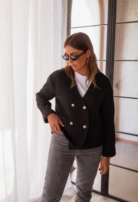 Black Tessa Cardigan
