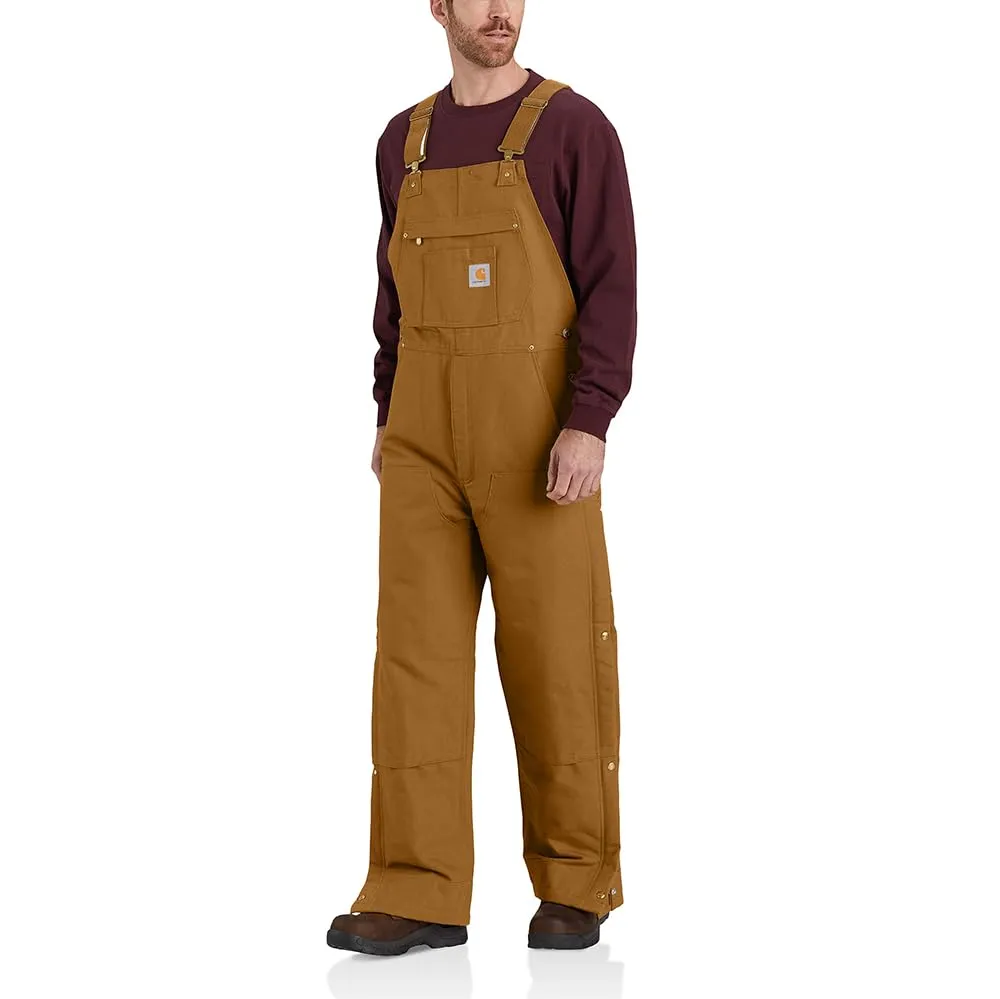 Carhartt 106672 Mens Loose Fit Firm Duck Insulated Bib Overall