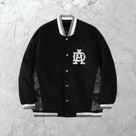 Cashew flower stitching embroidery baseball uniform jacket