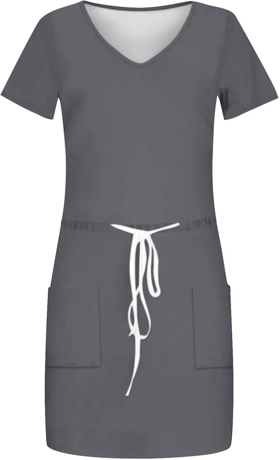 Casual Summer Dresses for Women 2025,Womens Fashion Summer Dress Lantern Sleeve Square Neck Tie Front Mini Beach Dresses