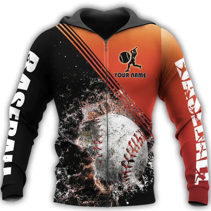Customized Men Baseball Shirt, Unisex Baseball Sweatshirt, Love Baseball Gift, Baseball Player Uniform