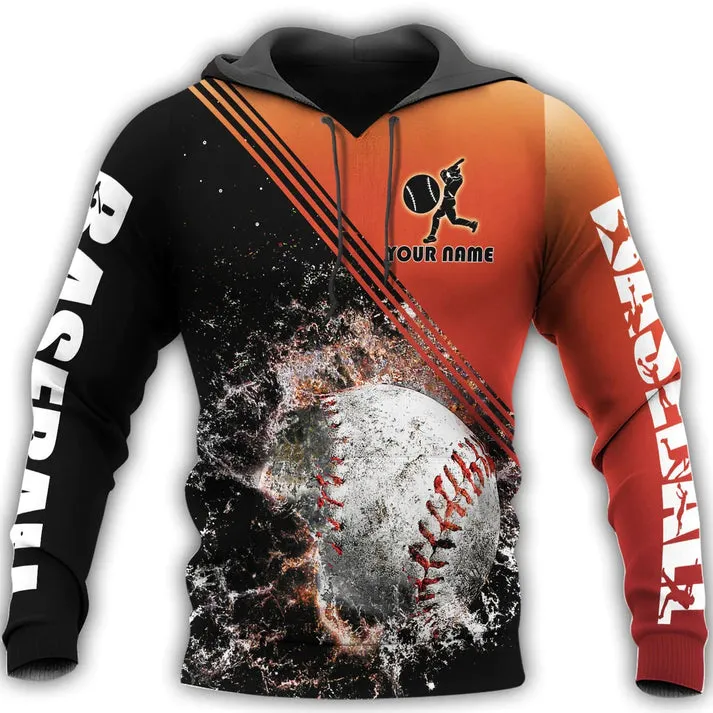 Customized Men Baseball Shirt, Unisex Baseball Sweatshirt, Love Baseball Gift, Baseball Player Uniform