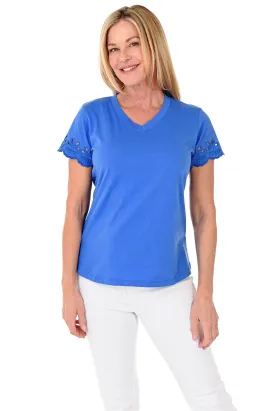 Cutout Sleeve Tee
