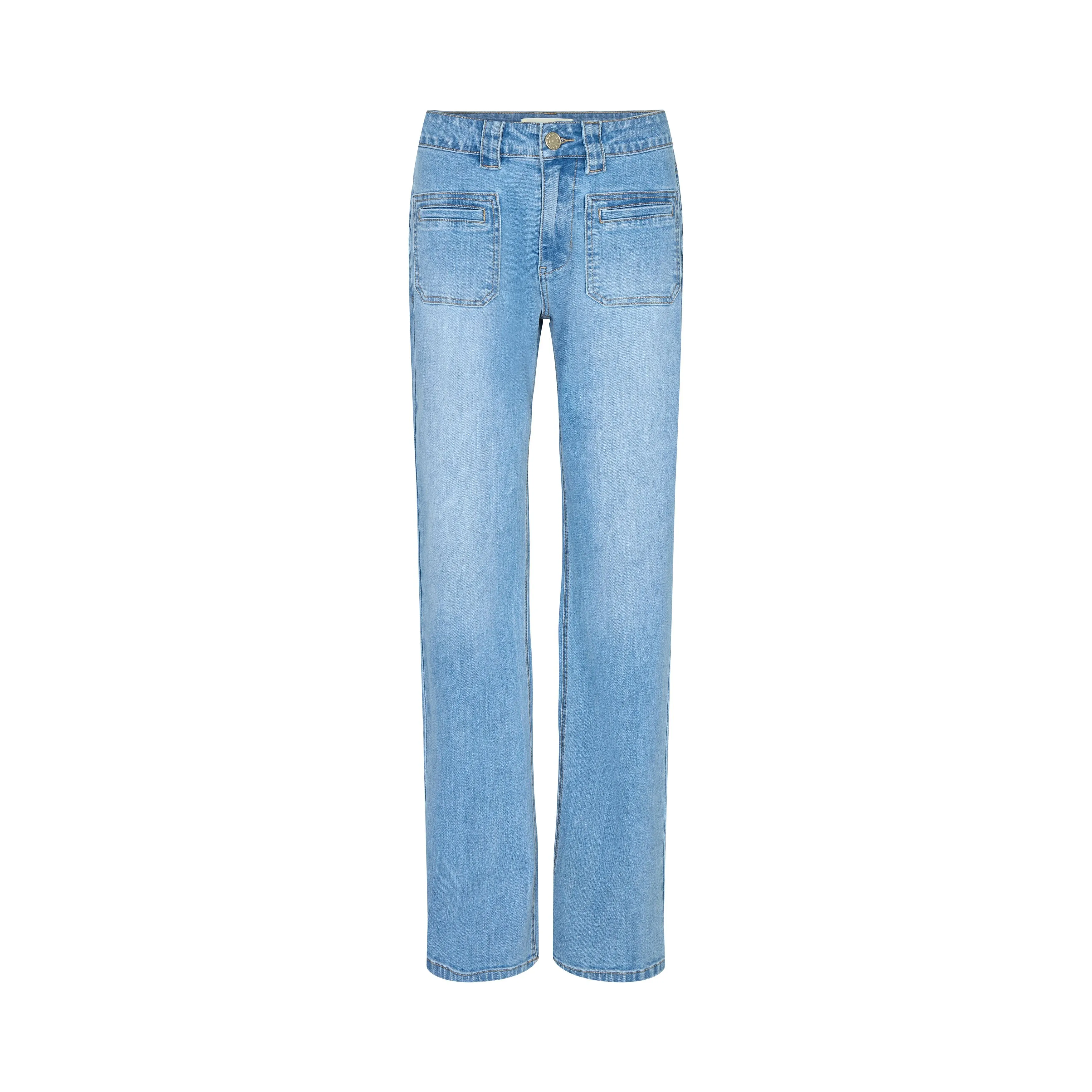 Denim Jeans With Front Pocket