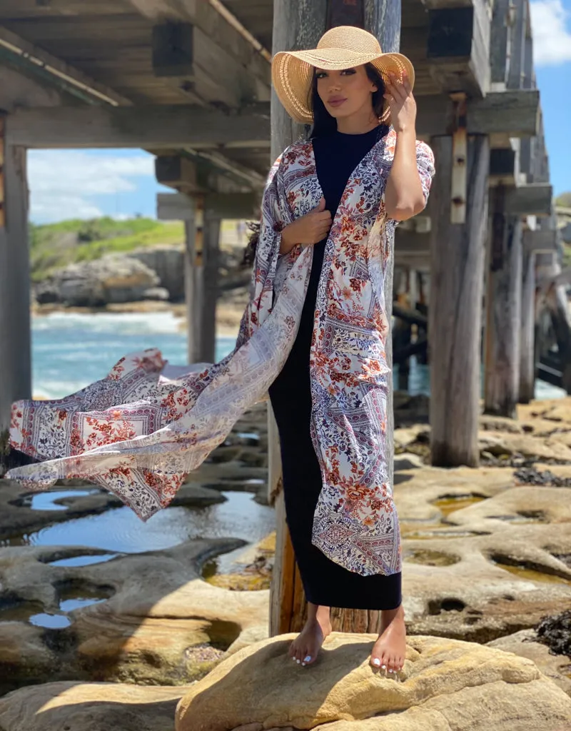Earthy Floral Cape