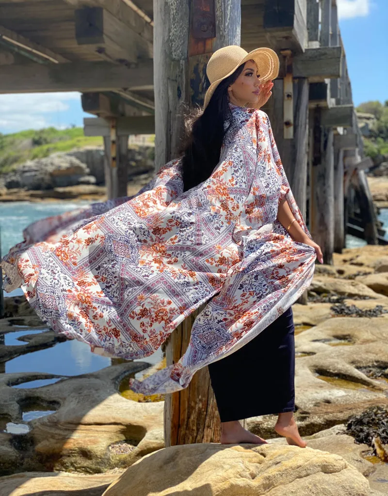 Earthy Floral Cape