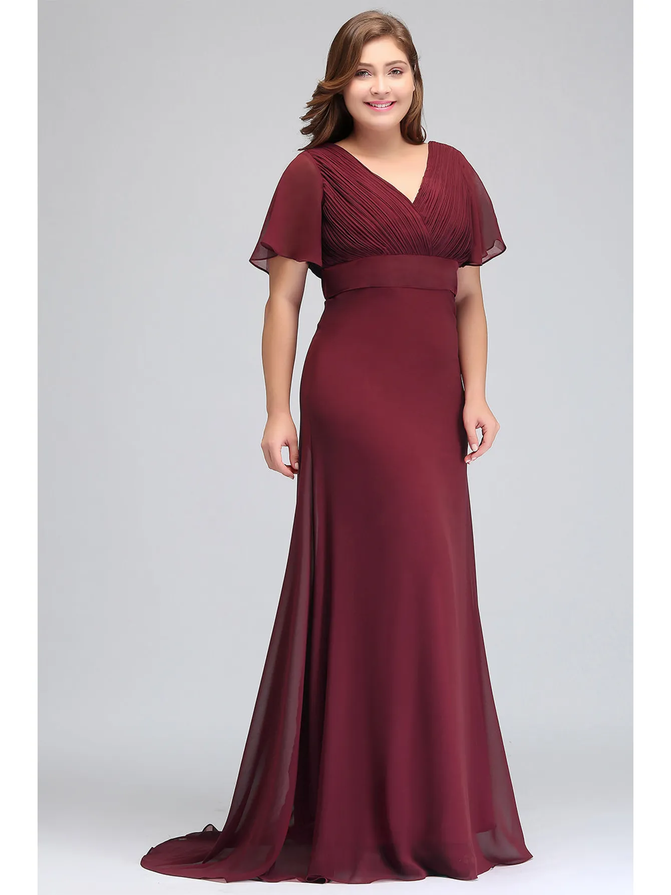 Funki Buys | Dresses | Women's Elegant Chiffon Evening Dress