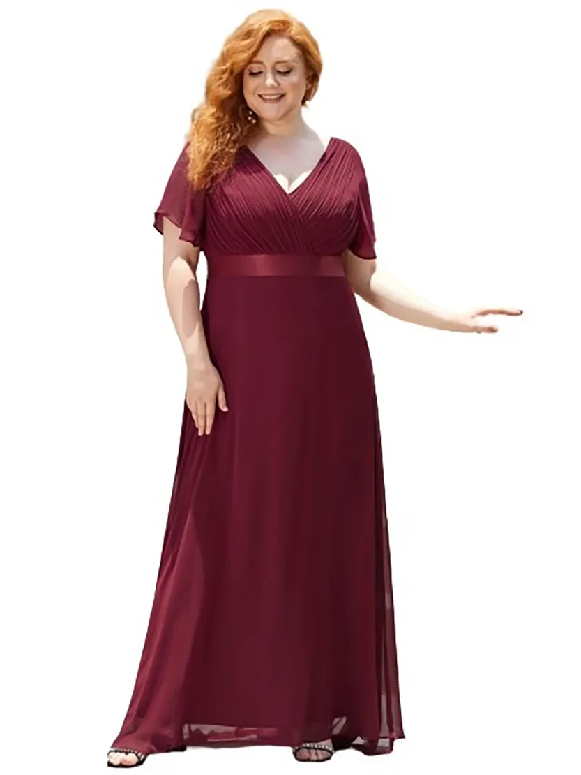 Funki Buys | Dresses | Women's Elegant Chiffon Evening Dress