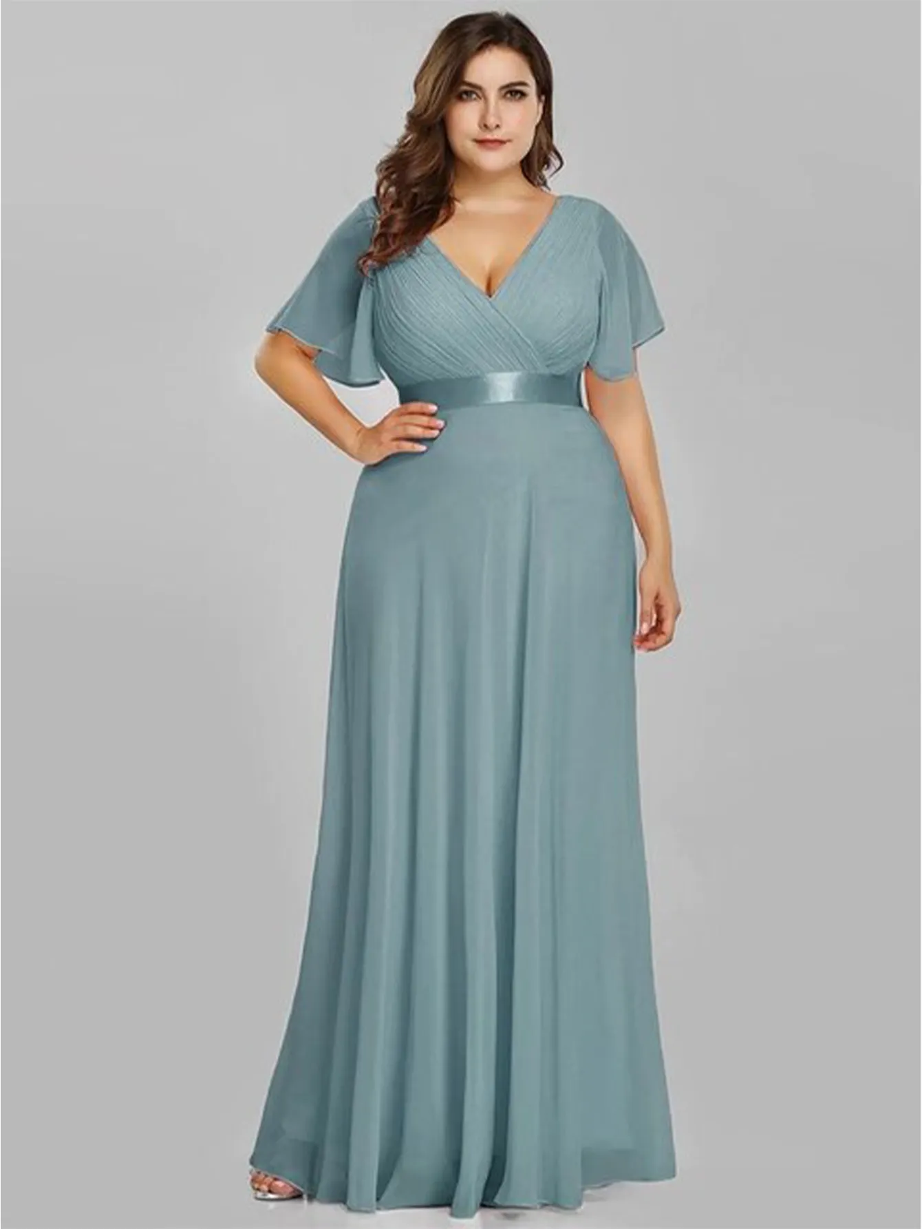 Funki Buys | Dresses | Women's Elegant Chiffon Evening Dress