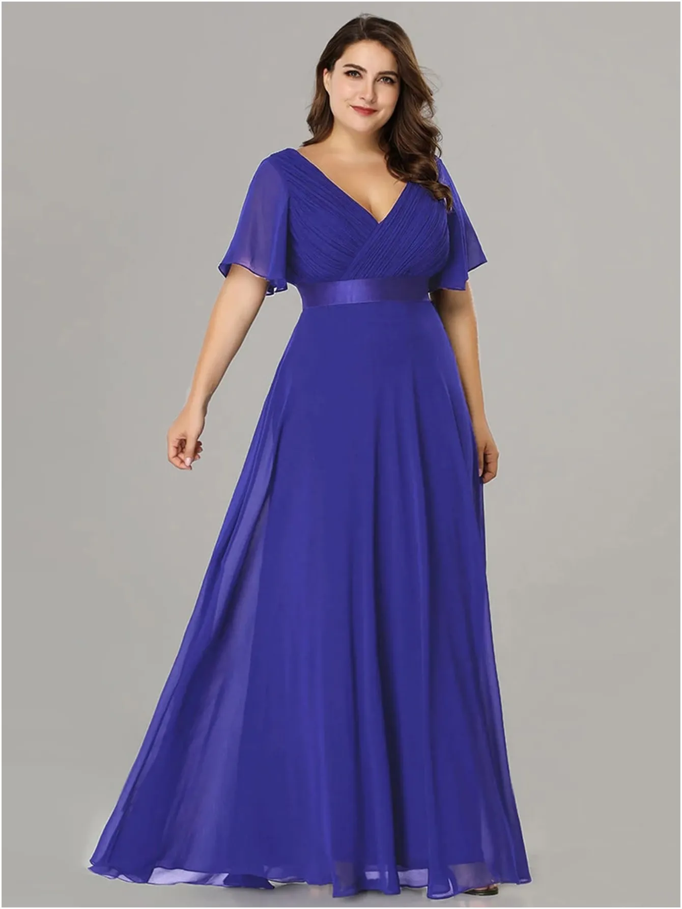 Funki Buys | Dresses | Women's Elegant Chiffon Evening Dress