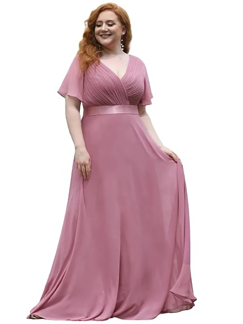 Funki Buys | Dresses | Women's Elegant Chiffon Evening Dress