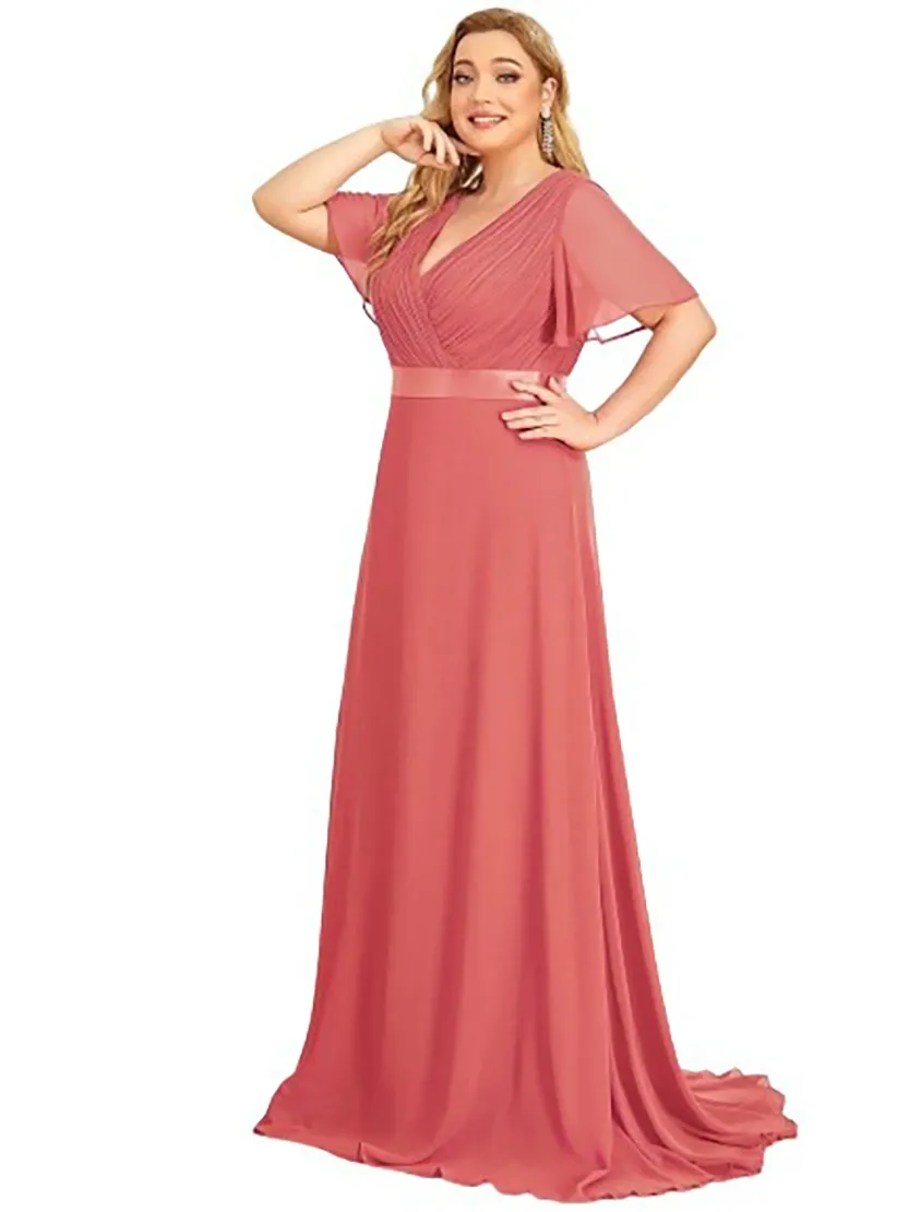 Funki Buys | Dresses | Women's Elegant Chiffon Evening Dress
