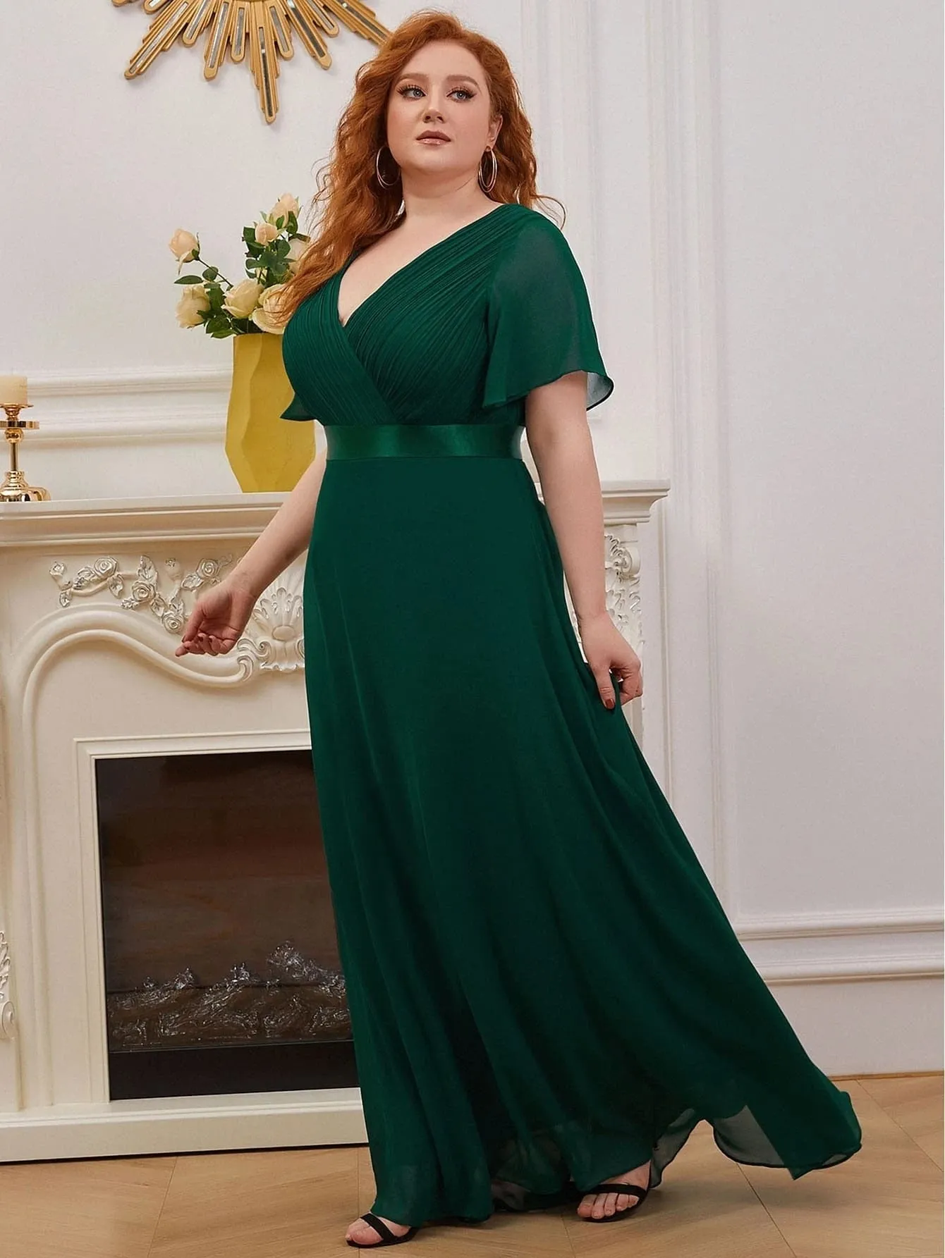 Funki Buys | Dresses | Women's Elegant Chiffon Evening Dress