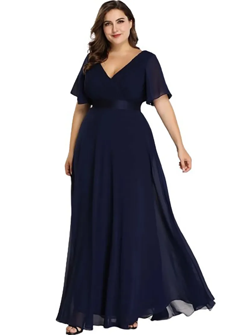 Funki Buys | Dresses | Women's Elegant Chiffon Evening Dress