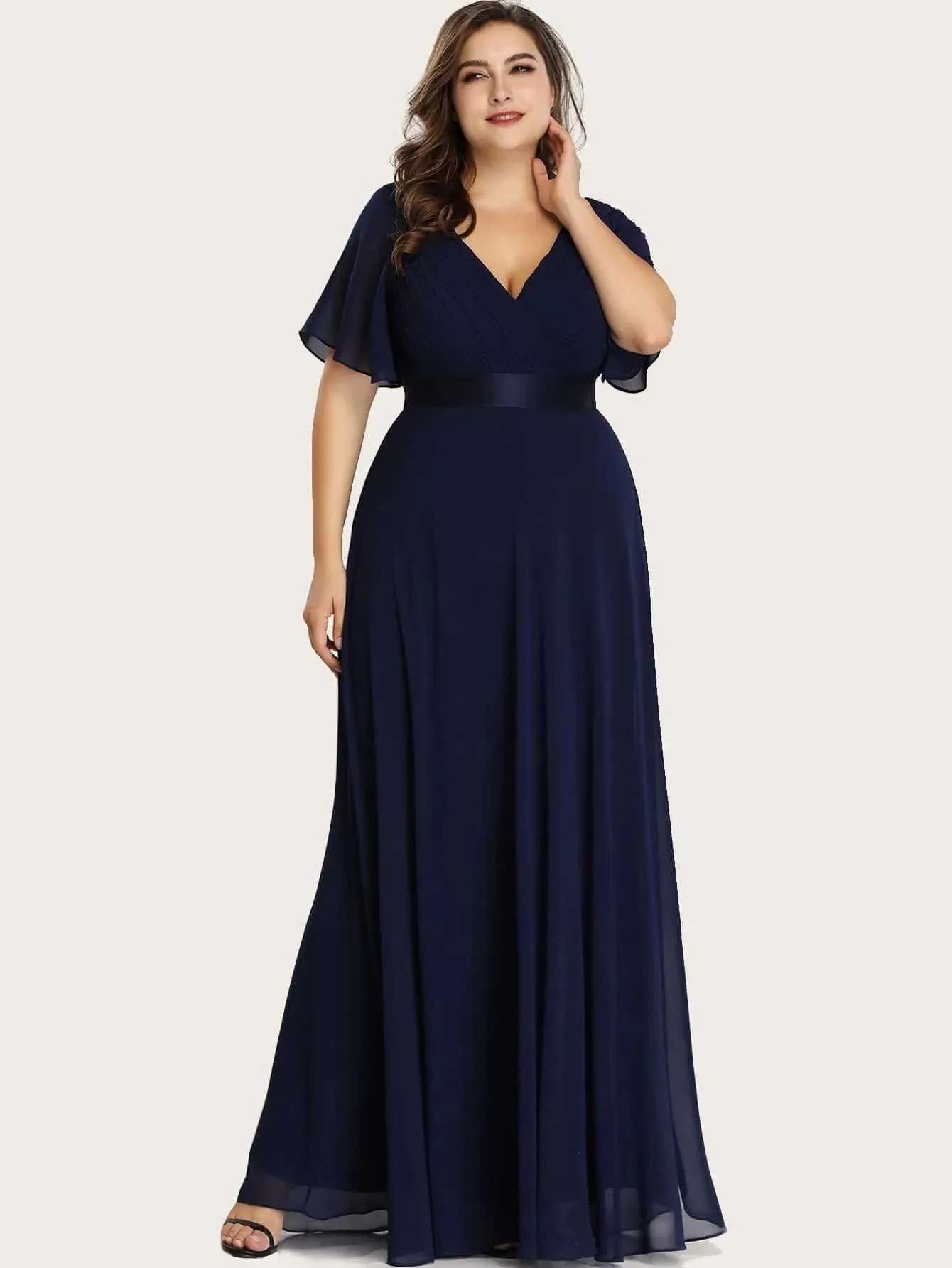 Funki Buys | Dresses | Women's Elegant Chiffon Evening Dress