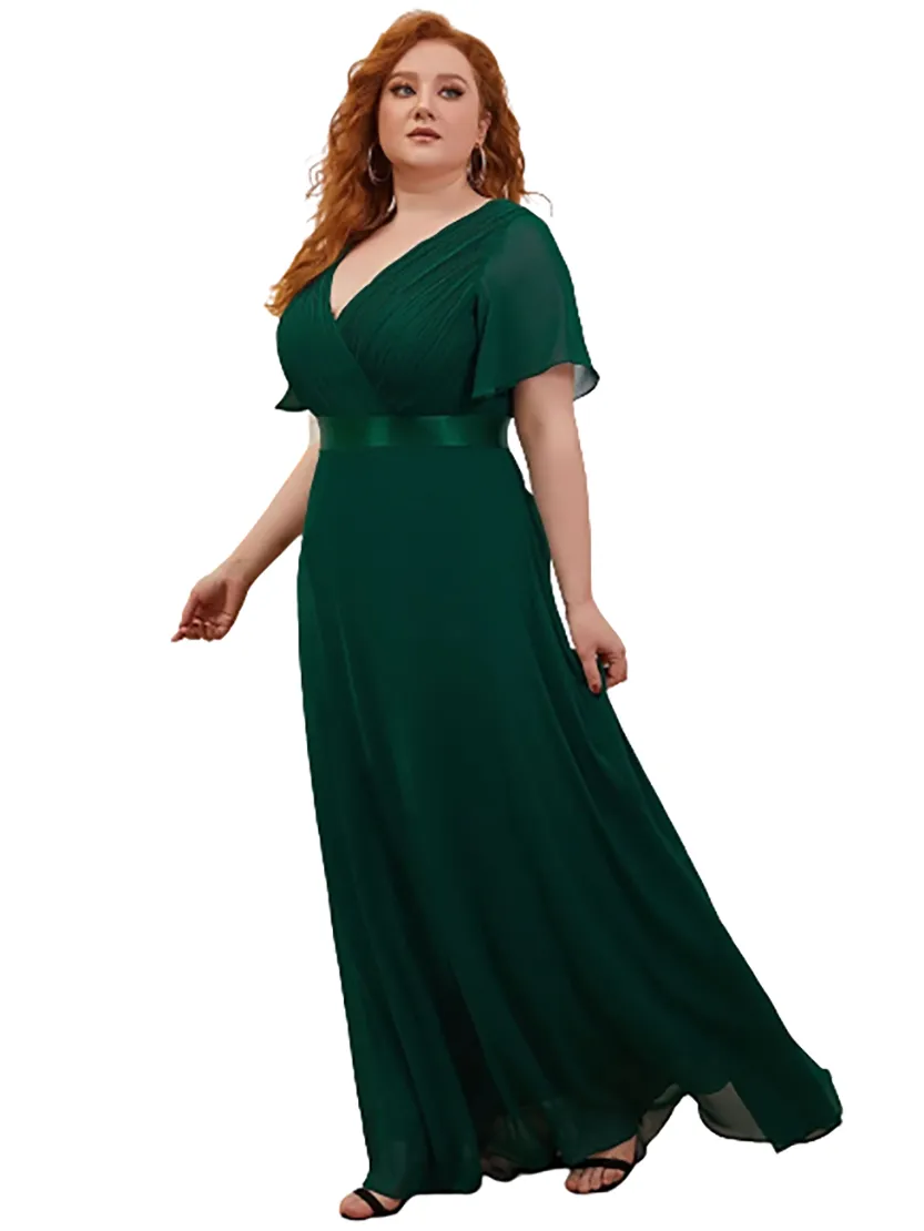 Funki Buys | Dresses | Women's Elegant Chiffon Evening Dress