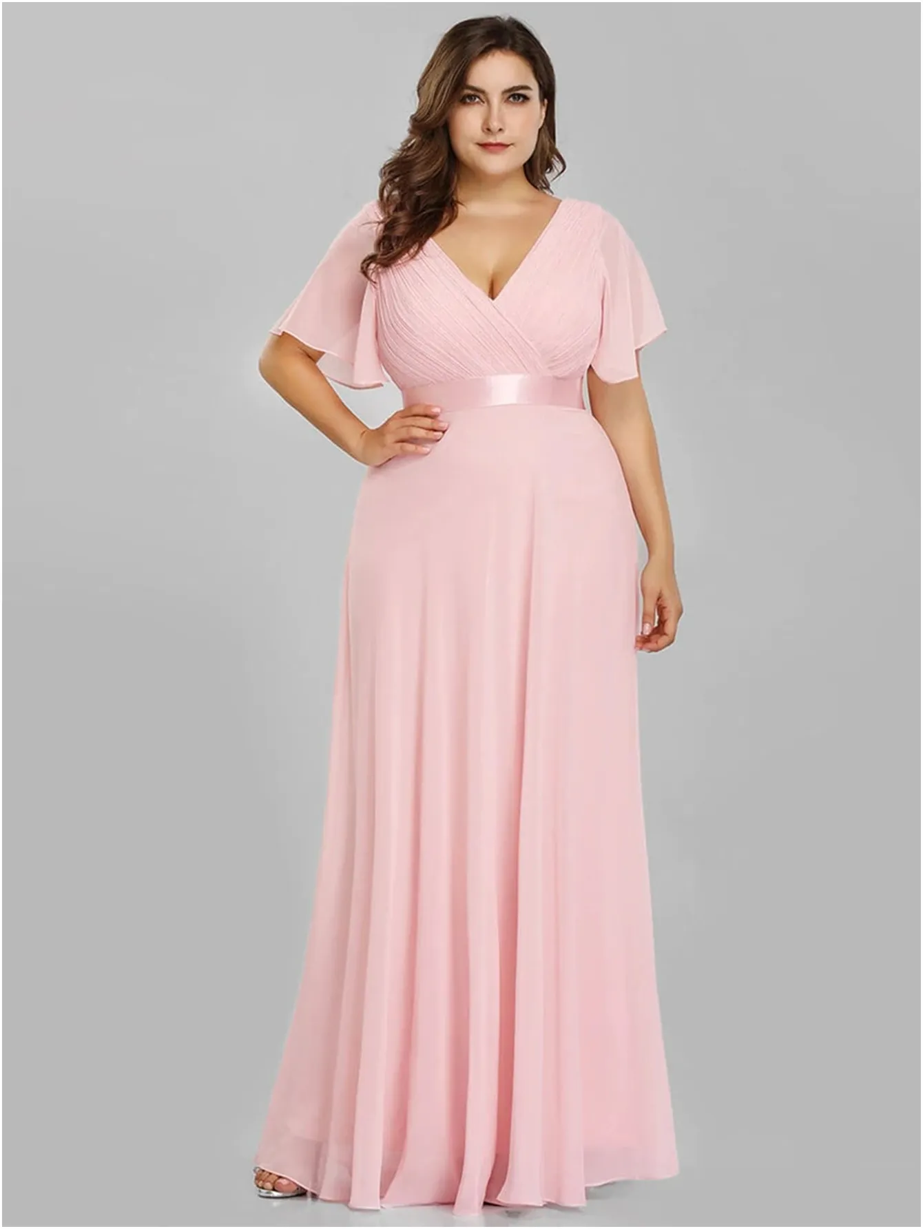 Funki Buys | Dresses | Women's Elegant Chiffon Evening Dress