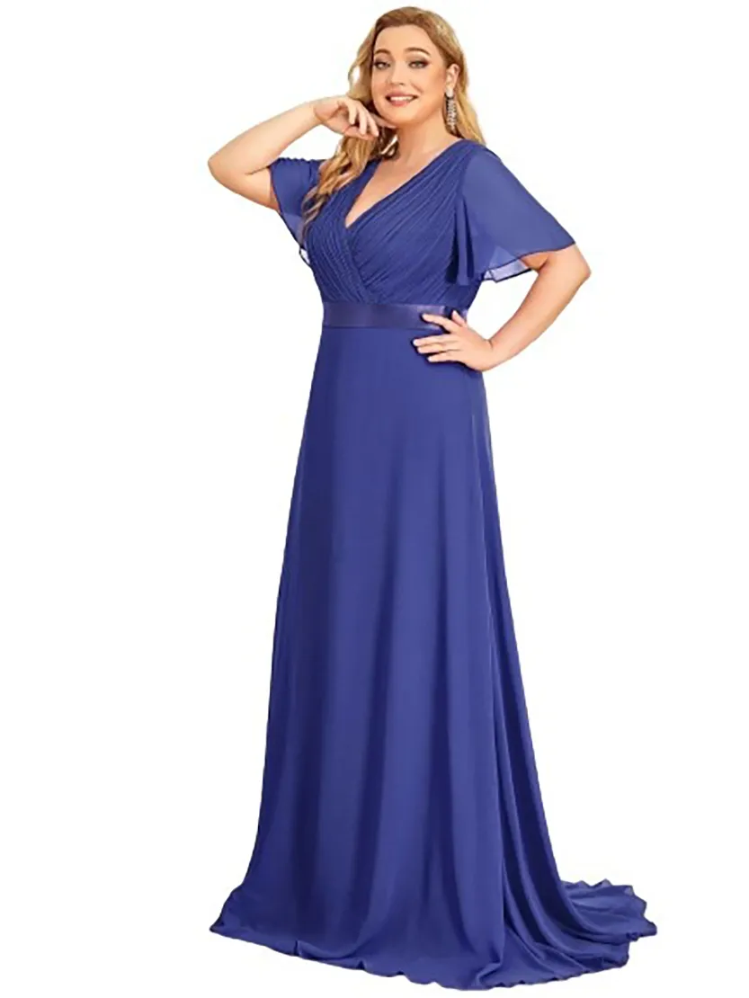 Funki Buys | Dresses | Women's Elegant Chiffon Evening Dress
