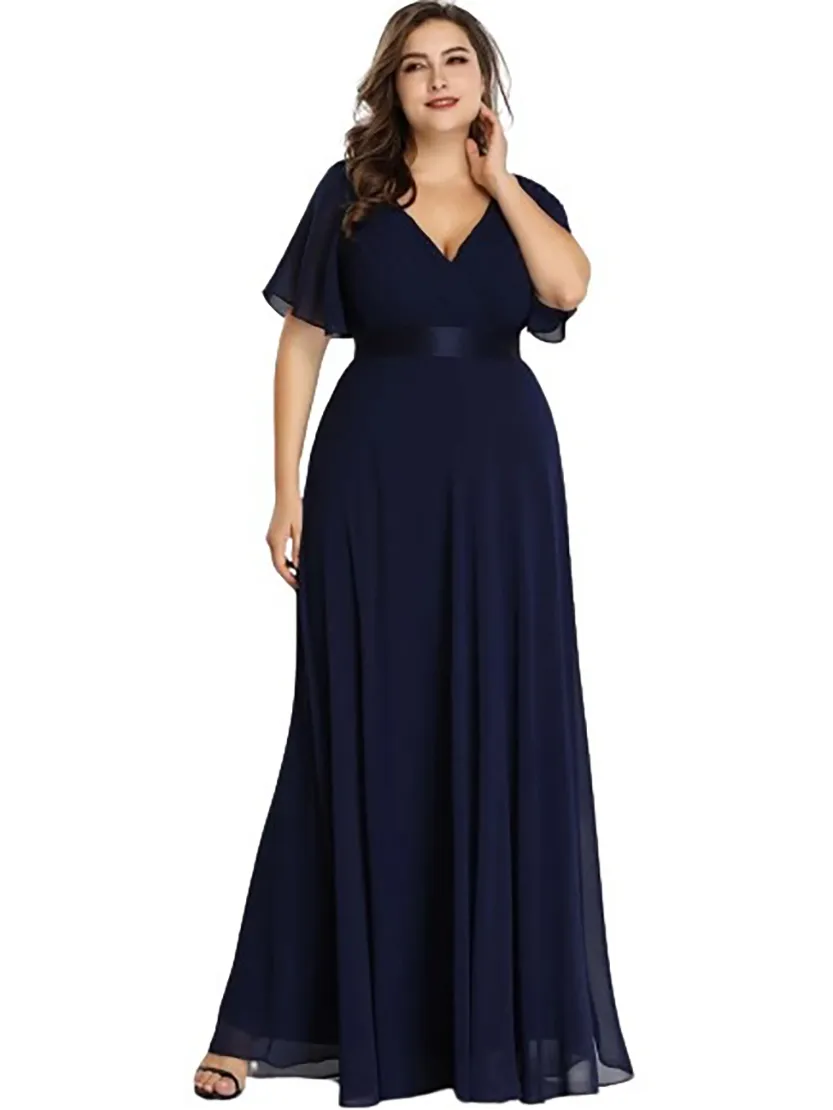 Funki Buys | Dresses | Women's Elegant Chiffon Evening Dress