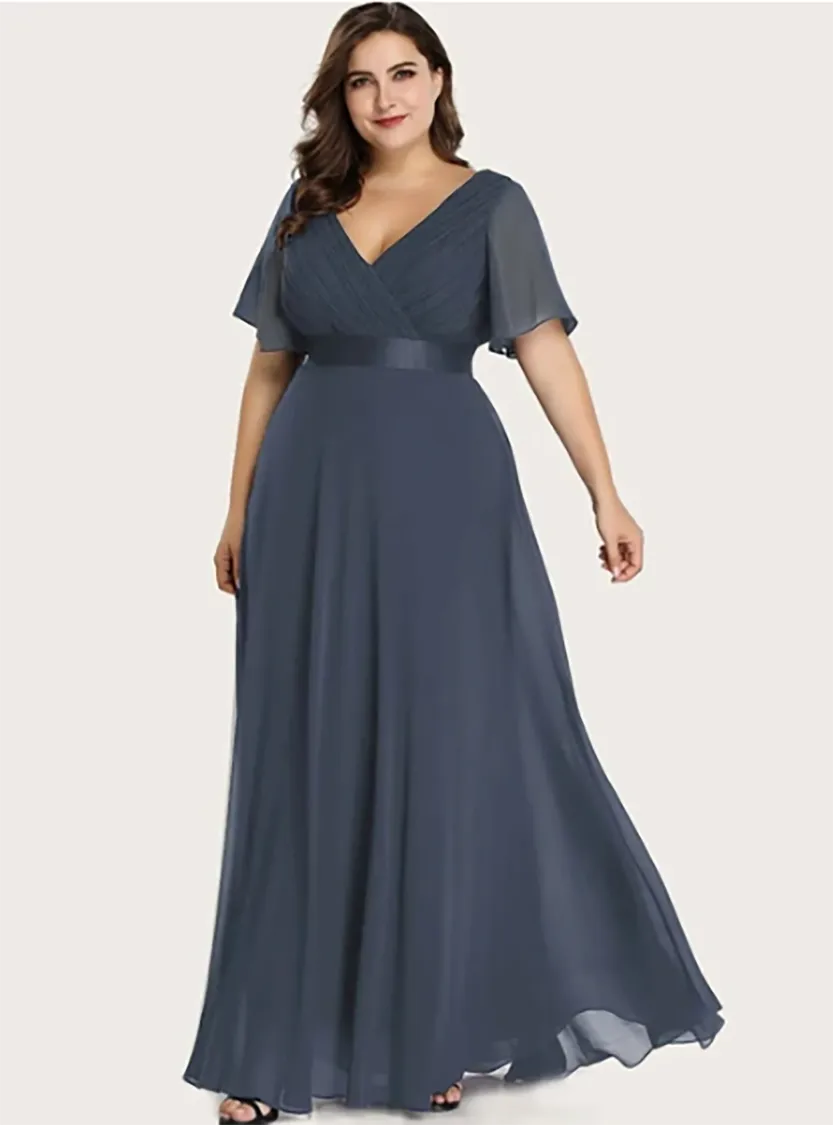 Funki Buys | Dresses | Women's Elegant Chiffon Evening Dress