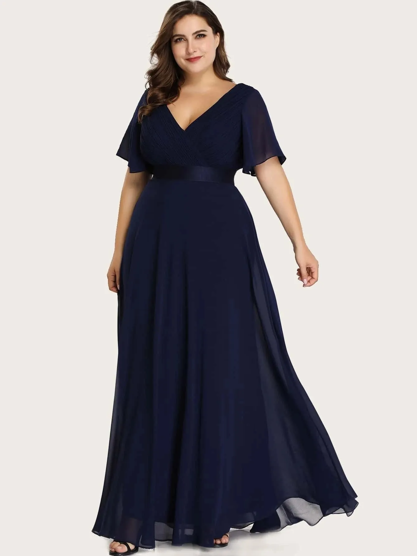 Funki Buys | Dresses | Women's Elegant Chiffon Evening Dress