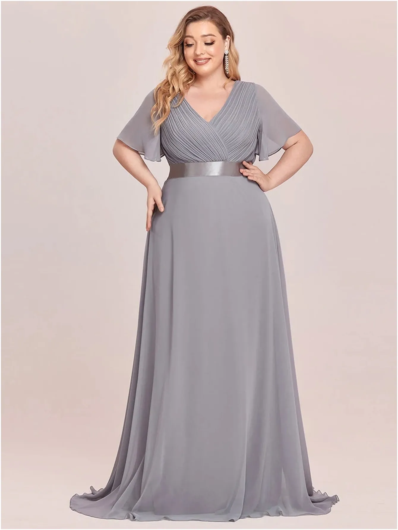 Funki Buys | Dresses | Women's Elegant Chiffon Evening Dress