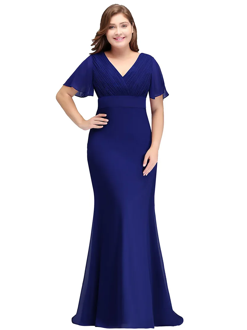 Funki Buys | Dresses | Women's Elegant Chiffon Evening Dress