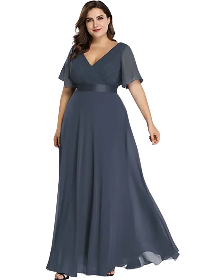 Funki Buys | Dresses | Women's Elegant Chiffon Evening Dress