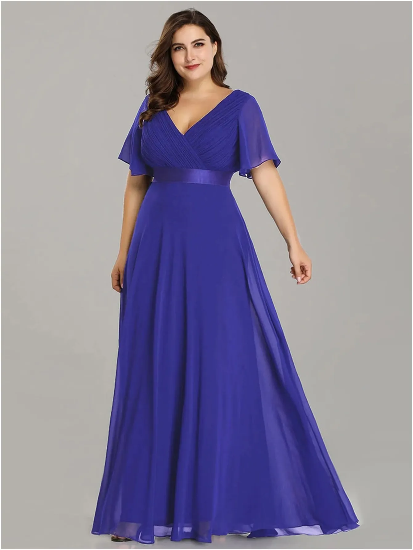 Funki Buys | Dresses | Women's Elegant Chiffon Evening Dress