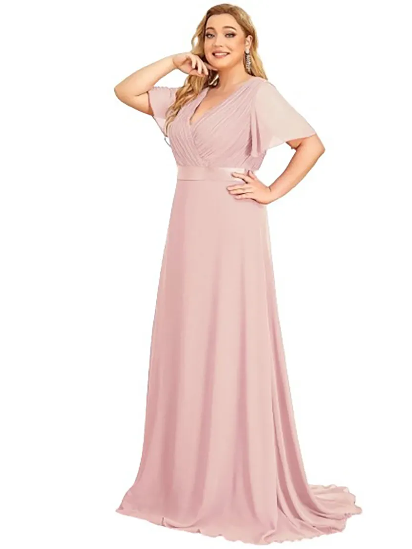 Funki Buys | Dresses | Women's Elegant Chiffon Evening Dress