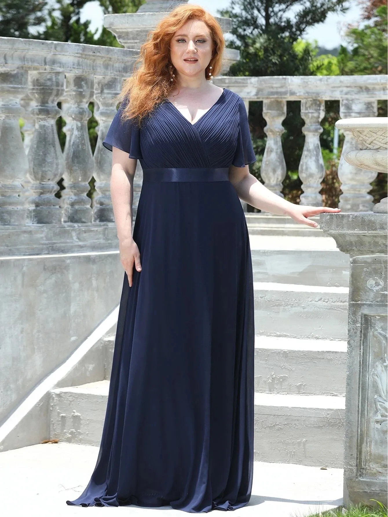 Funki Buys | Dresses | Women's Elegant Chiffon Evening Dress