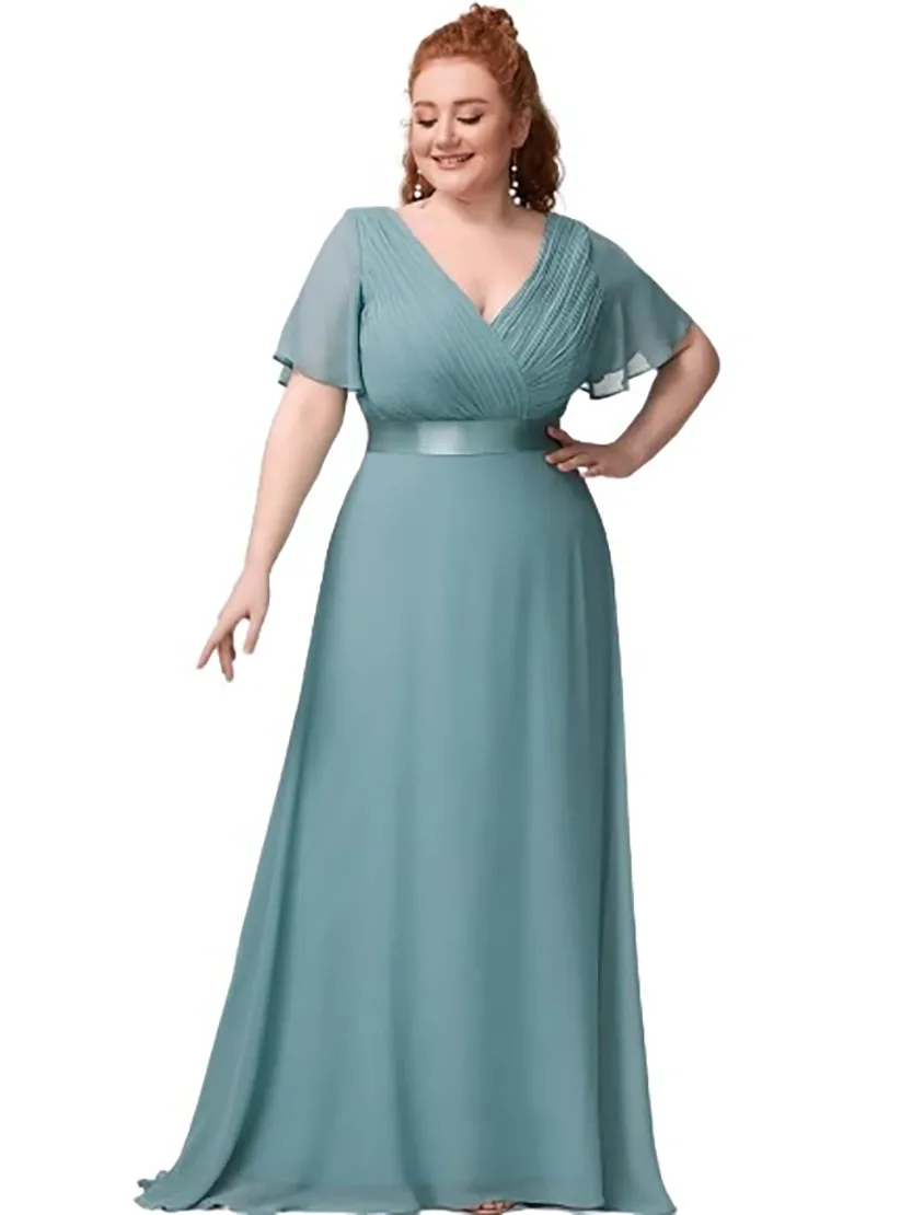 Funki Buys | Dresses | Women's Elegant Chiffon Evening Dress
