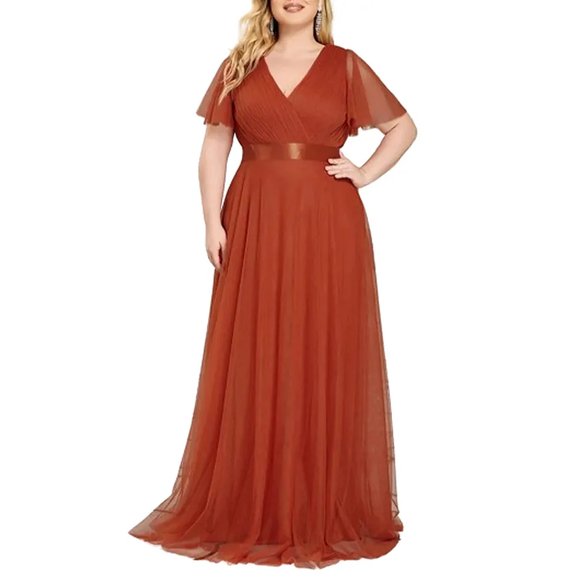 Funki Buys | Dresses | Women's Elegant Chiffon Evening Dress