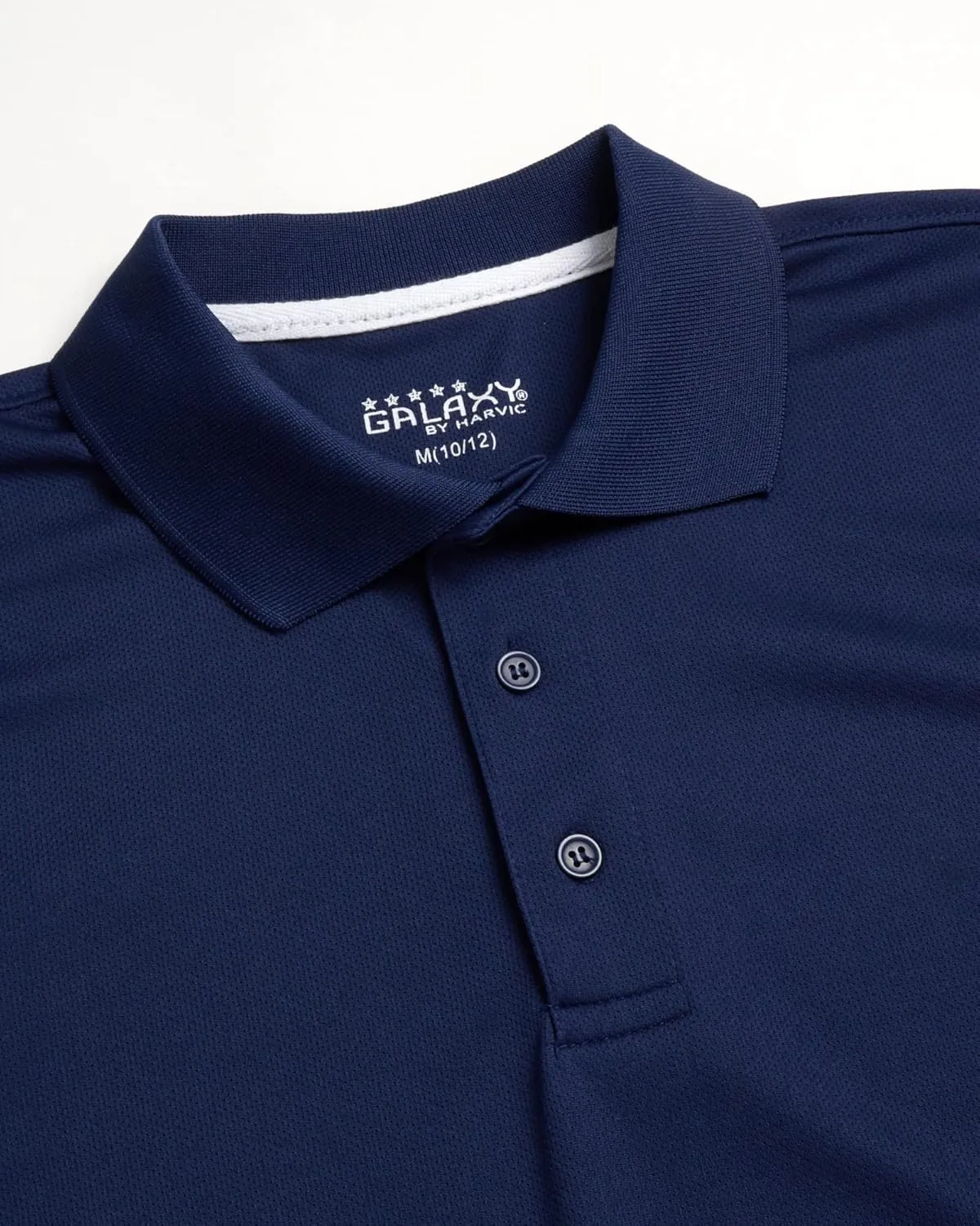 Galaxy by Harvic Boys School Uniform Shirt - 2 Pack Moisture Wicking Short Sleeve Polo T-Shirt (8-20)