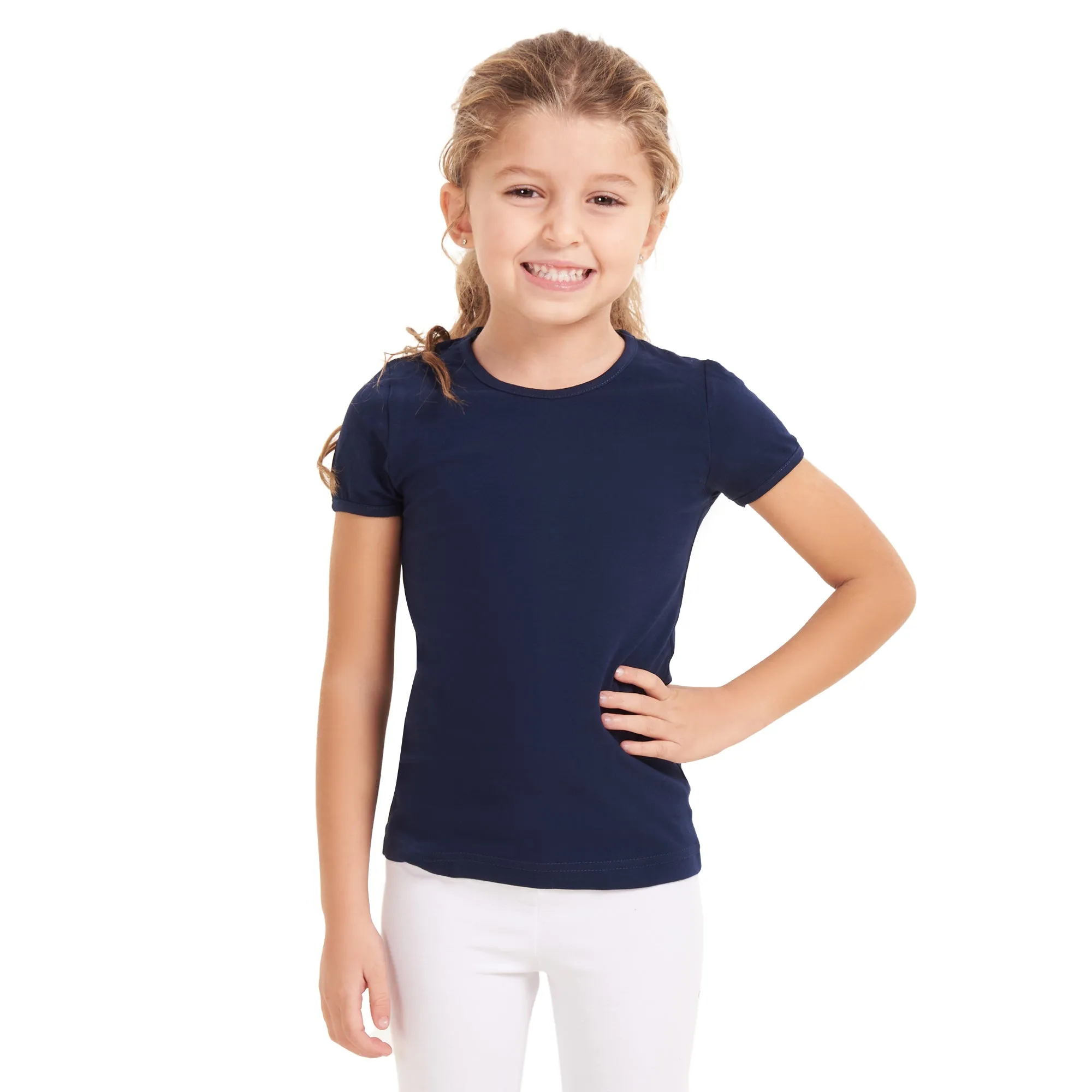 Girls cotton short sleeve