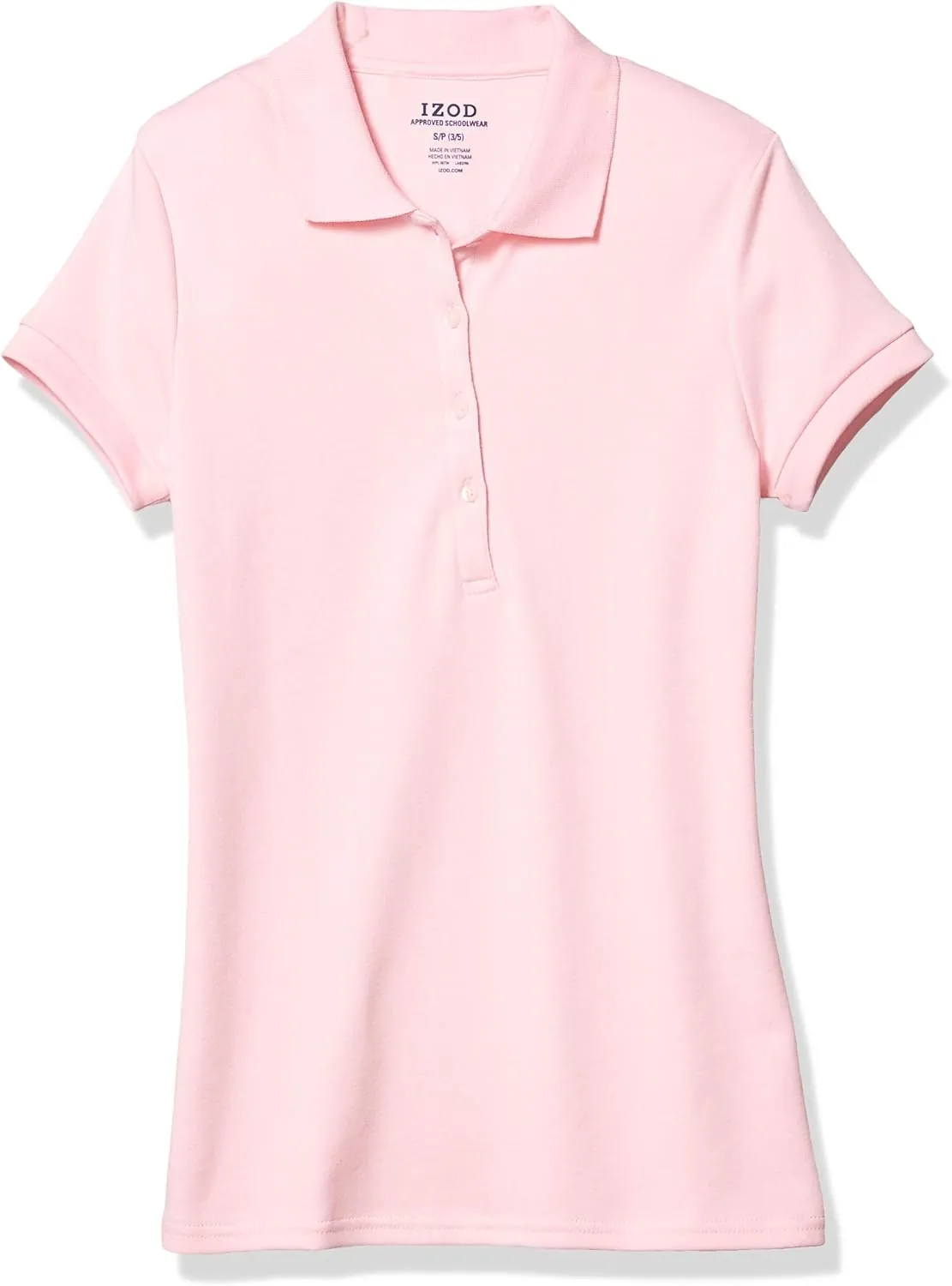IZOD Junior's Uniform Short Sleeve Interlock Polo