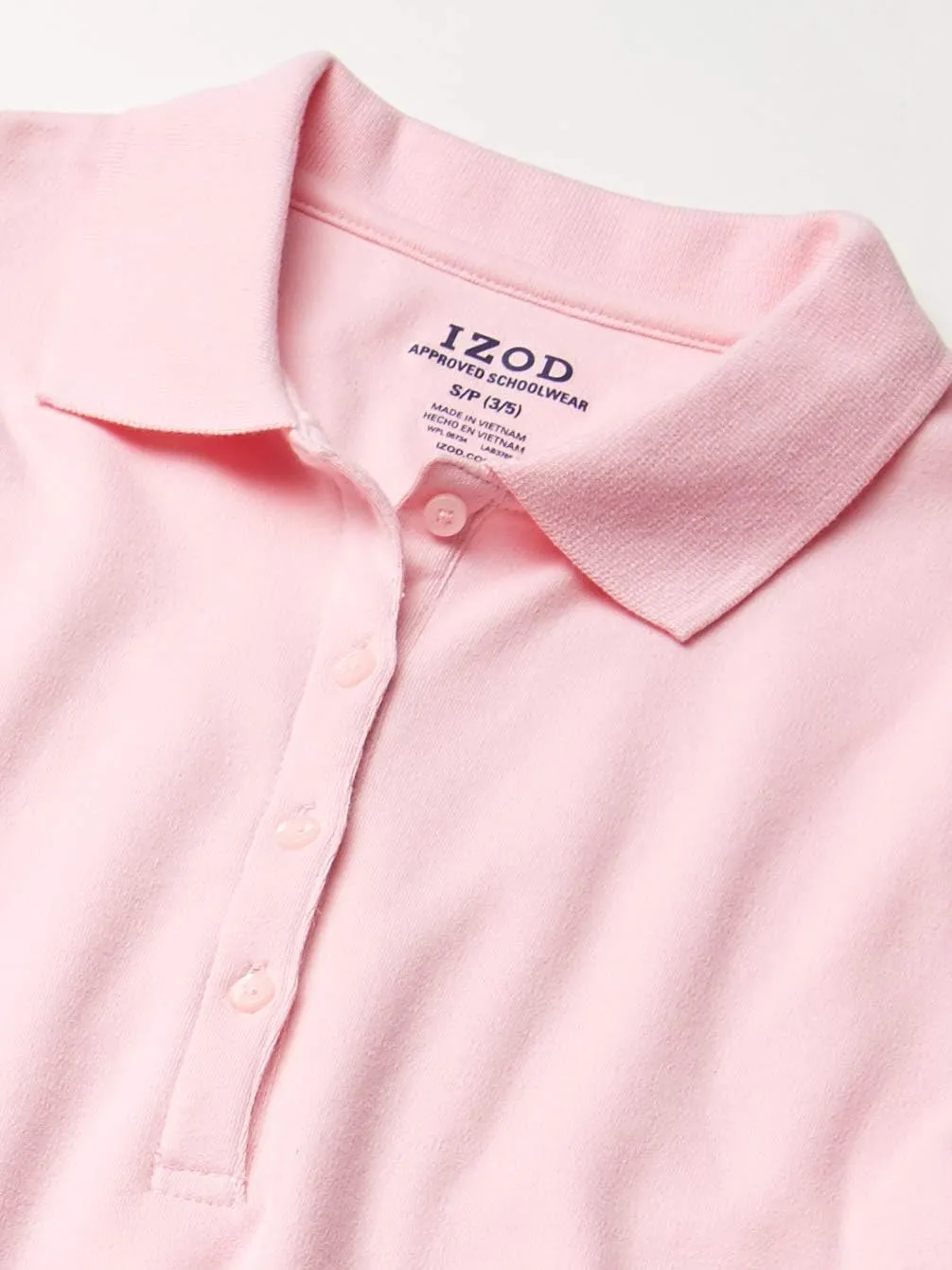 IZOD Junior's Uniform Short Sleeve Interlock Polo