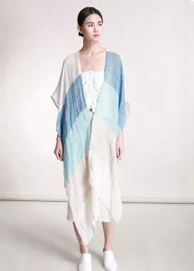 Light Blue V Neck Asymmetrical Cardigan Summer