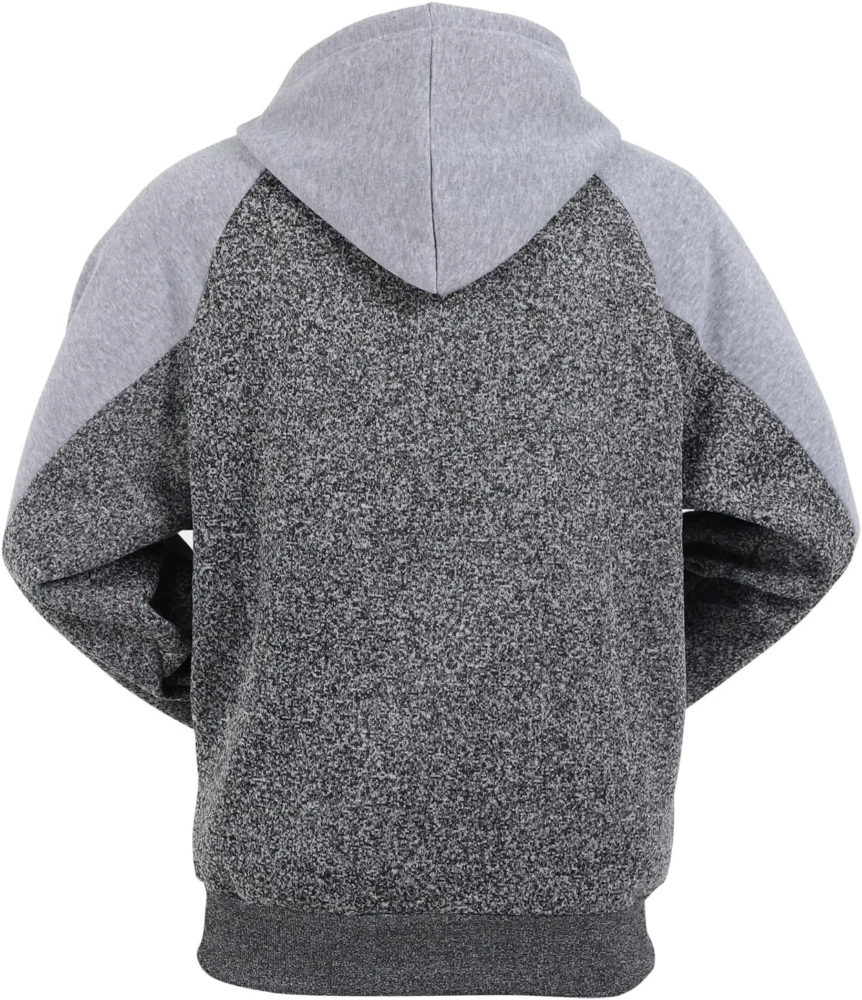 Men's Color Block Hoodie Soft Fleece Sweatshirt with Front Side Pockets
