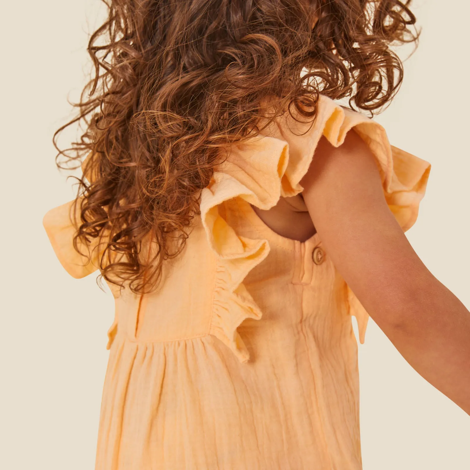 Muslin Frilled Overalls