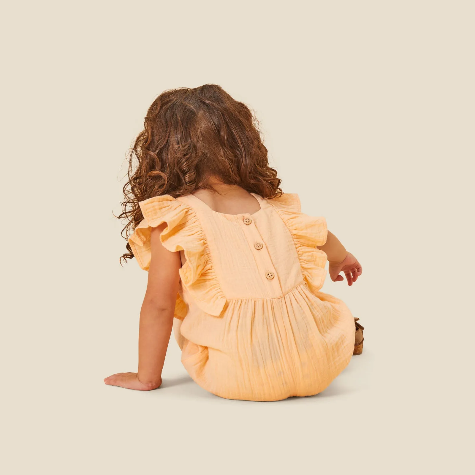 Muslin Frilled Overalls