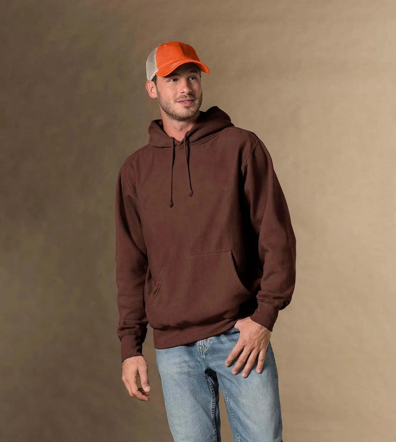 MV Sport Casual Heavyweight Fleece Hoodies for Men Thick Drawstring Hoodie Sweatshirt Mens Hoodies Cotton Pullover