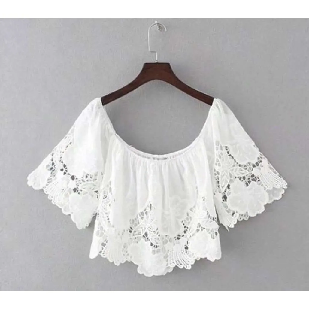 Off the Shoulder Crop Top