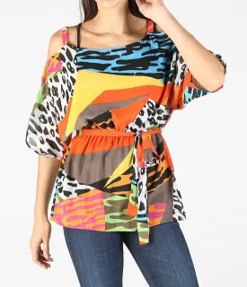 Off the shoulder printed Top