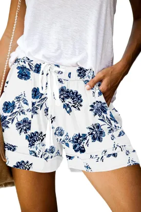 ONLYSHE Womens Casual Drawstring Shorts Summer Elastic Waist Shorts Pocketed Pants