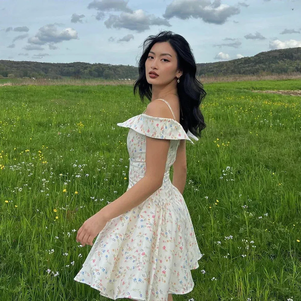 Orchid Dream Off-Shoulder Dress
