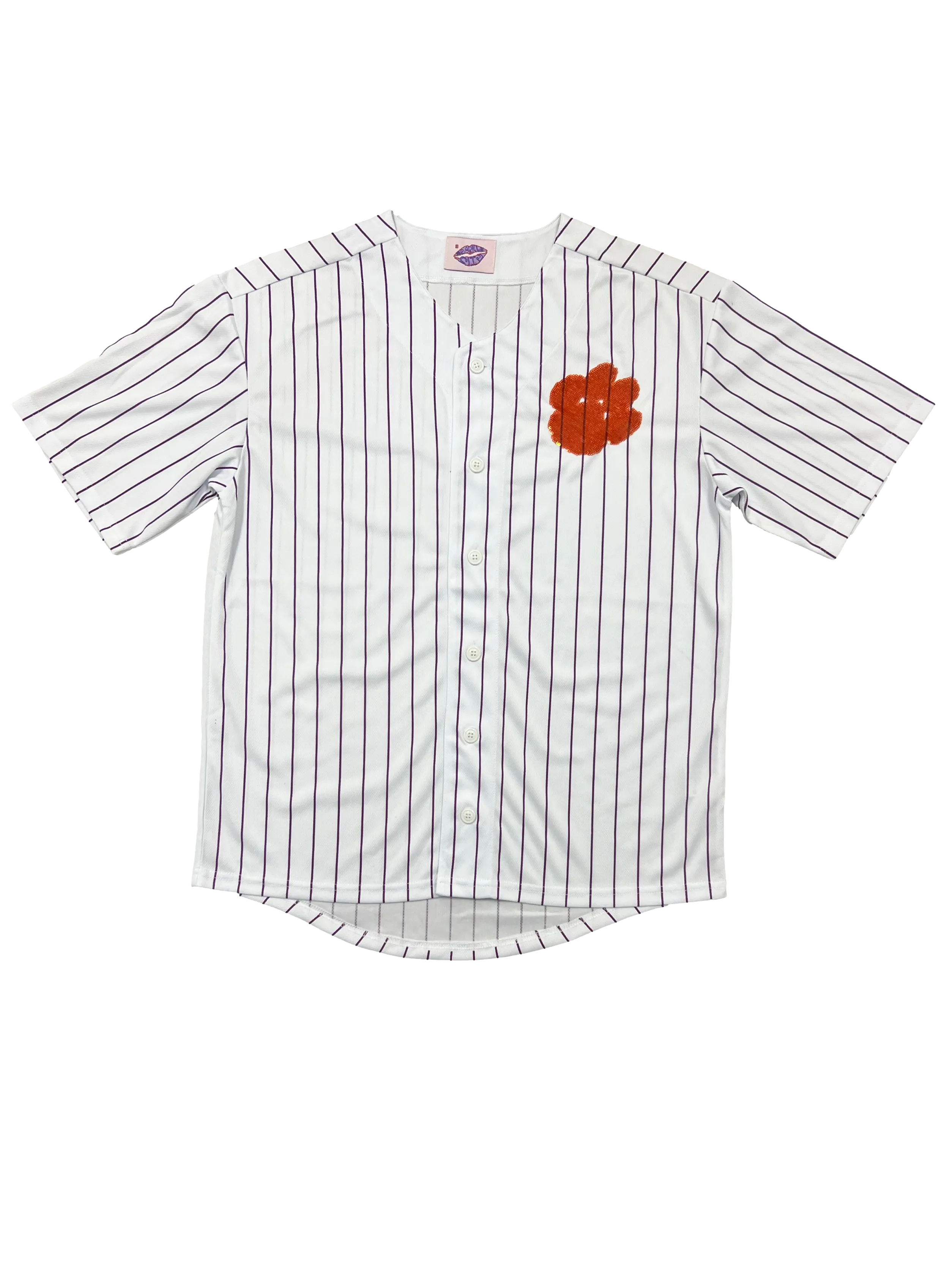 Pinstripe Clemson Paw Uniform