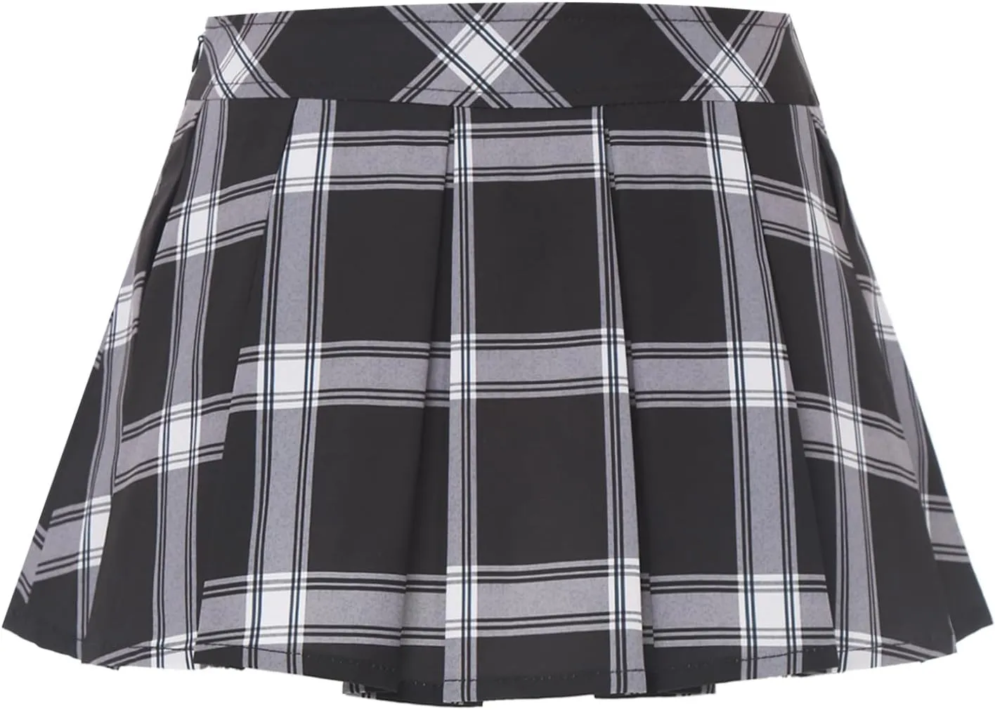 Plaid Skirt for Womens Low Waist Pleated Party Lingerie Skirts Role Play Schoolgirl Outfits