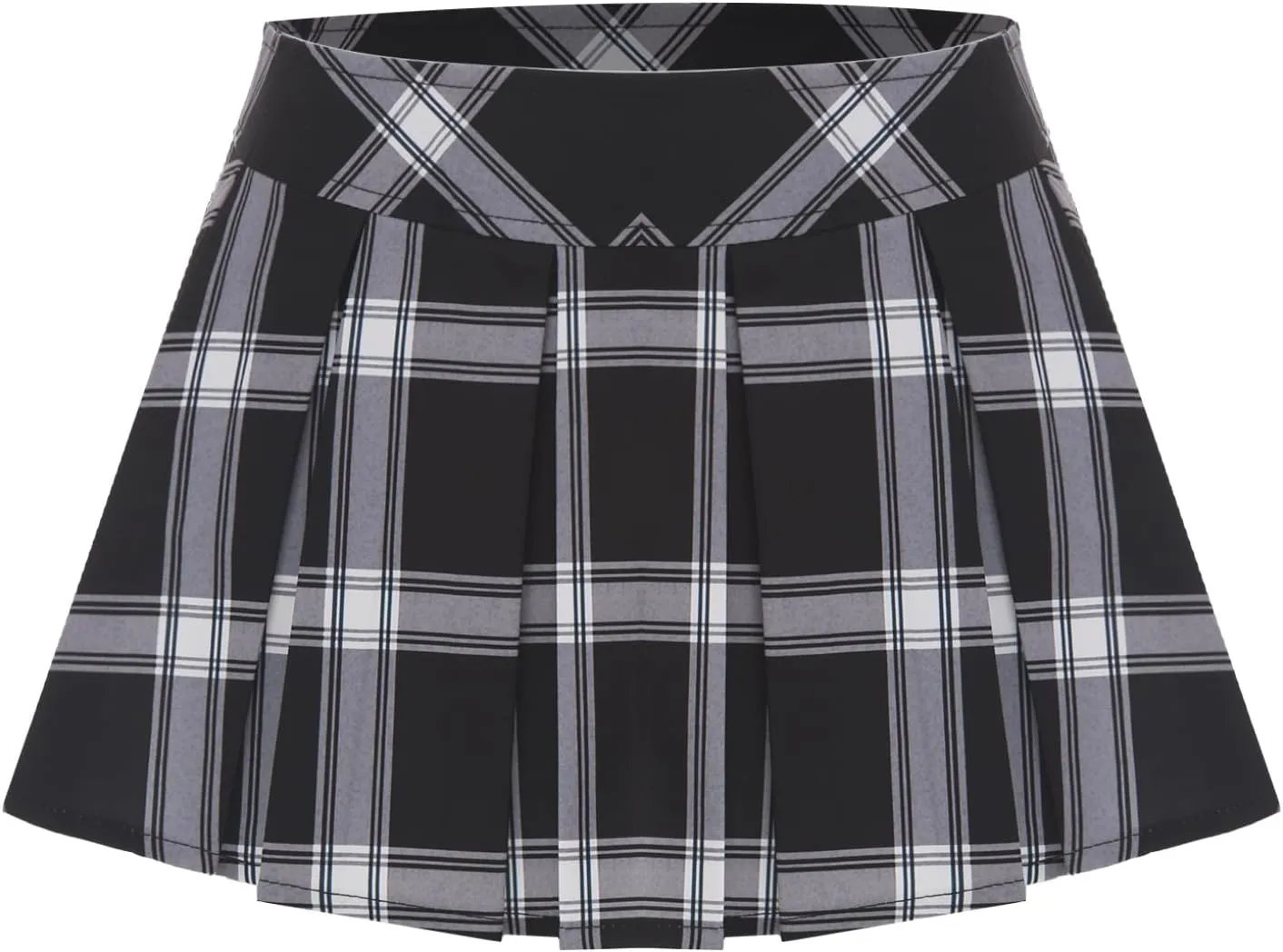 Plaid Skirt for Womens Low Waist Pleated Party Lingerie Skirts Role Play Schoolgirl Outfits